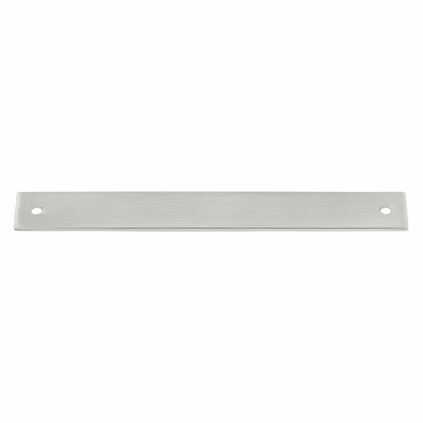 Gliderite Hardware 9 in. Satin Nickel Squared Back Plate 7-9/16 in. Center to Center - 9342-192-SN, 25PK 9342-192-SN-25